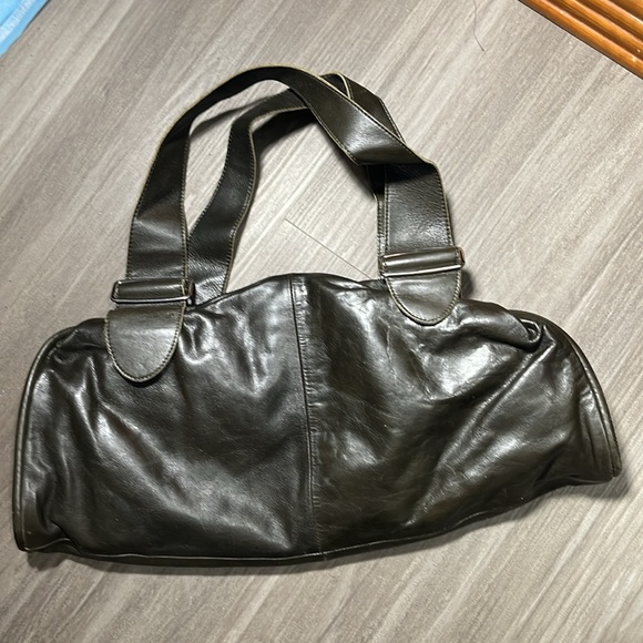 Rudsak brown leather never worn mini duffel bag purse. Stunning leather - Picture 2 of 6